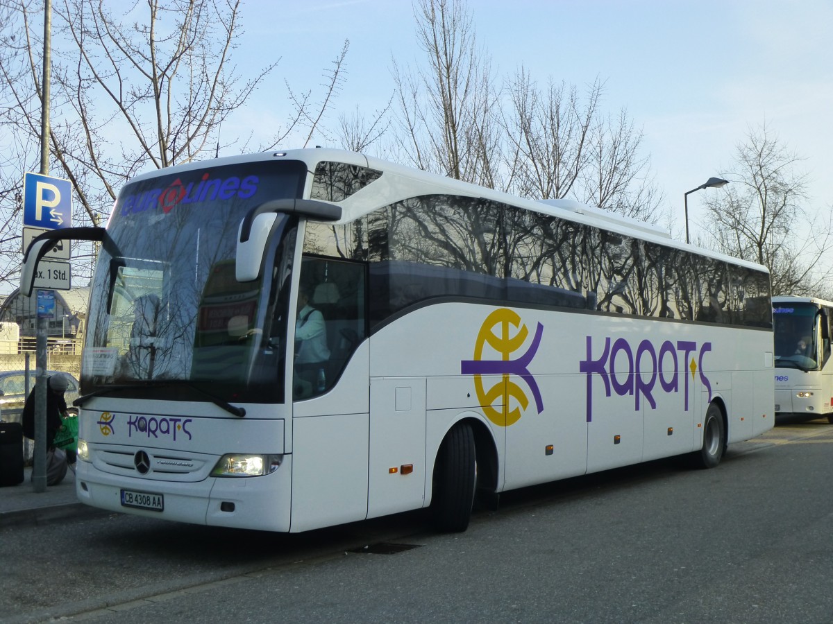 Mercedes Tourismo  Karats , Karlsruhe HBf/ZOB 07.02.2015