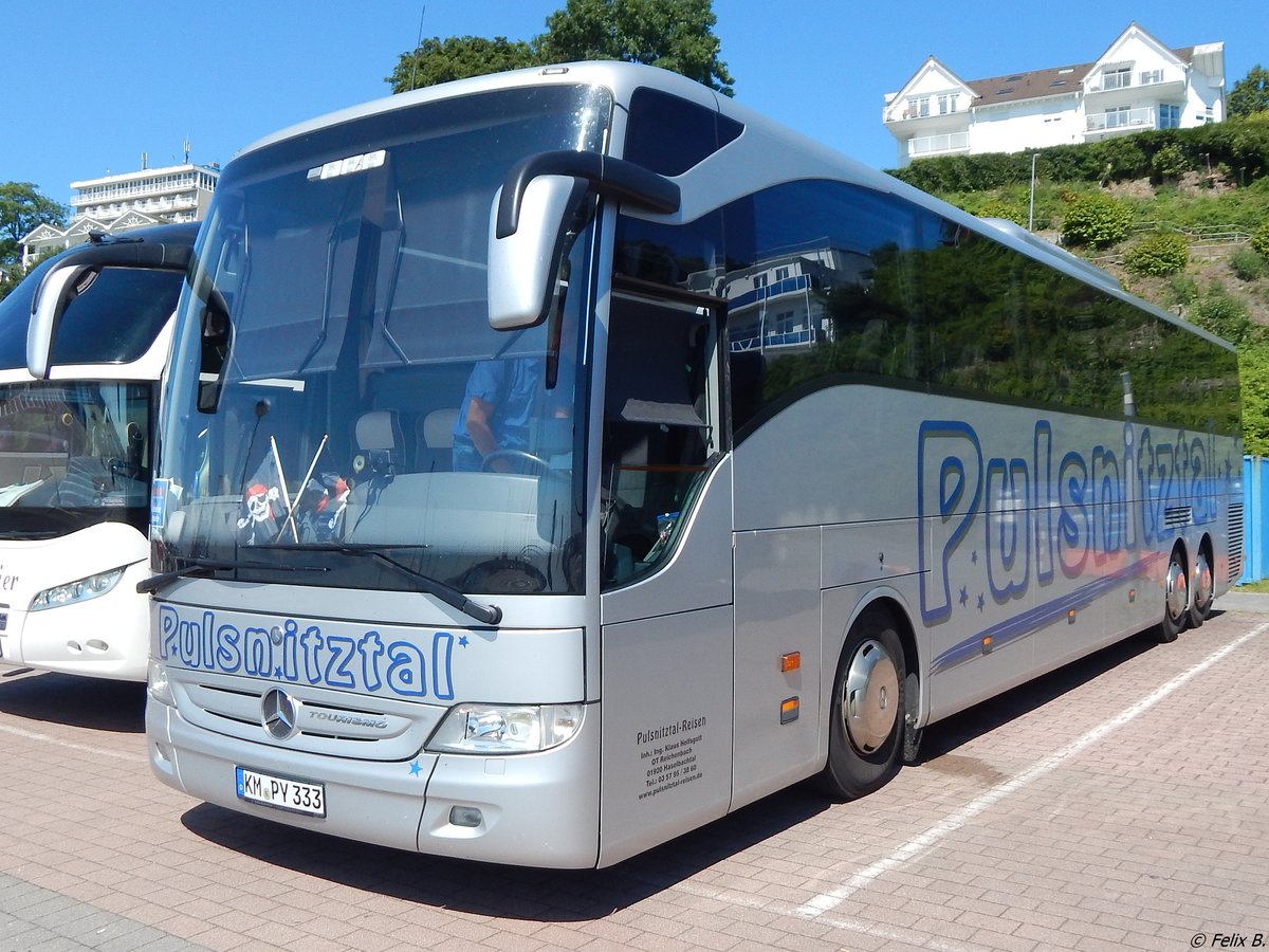 Mercedes Tourismo von Pulsnitztal-Reisen aus Deutschland im Stadthafen Sassnitz am 15.07.2017