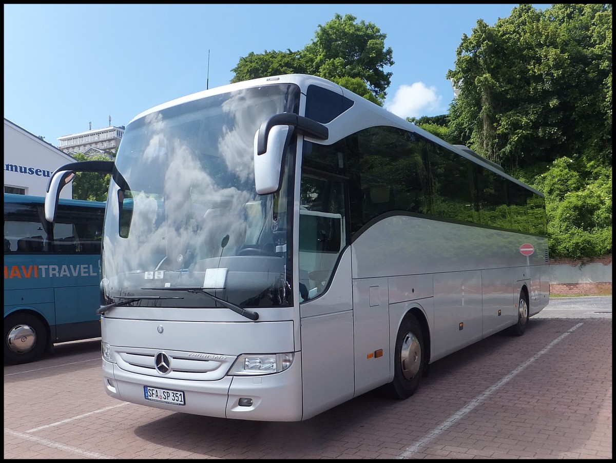 Mercedes Tourismo von Reisedienst Springhorn aus Deutschland im Stadthafen Sassnitz am 17.06.2013