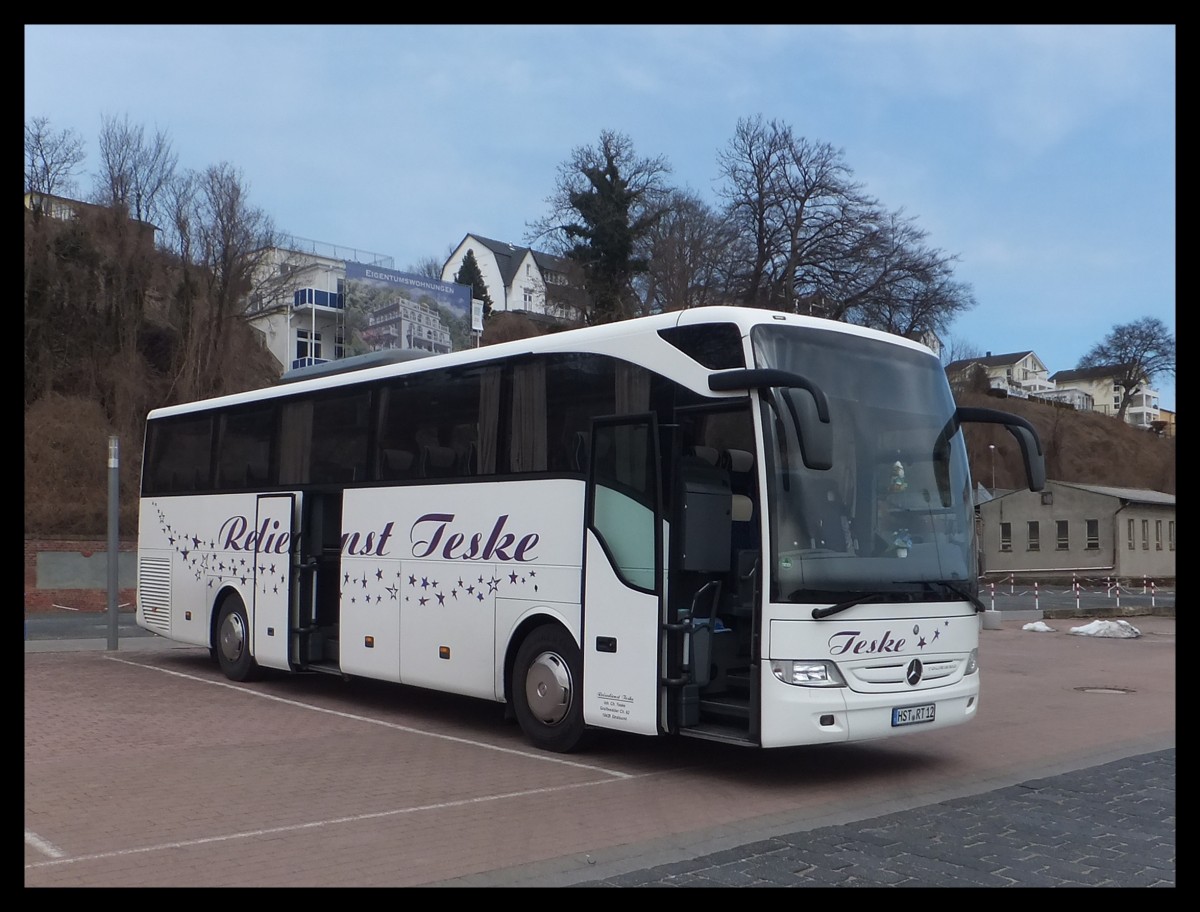 Mercedes Tourismo vom Reisedienst Teske aus Deutschland in Sassnitz am 09.04.2013
