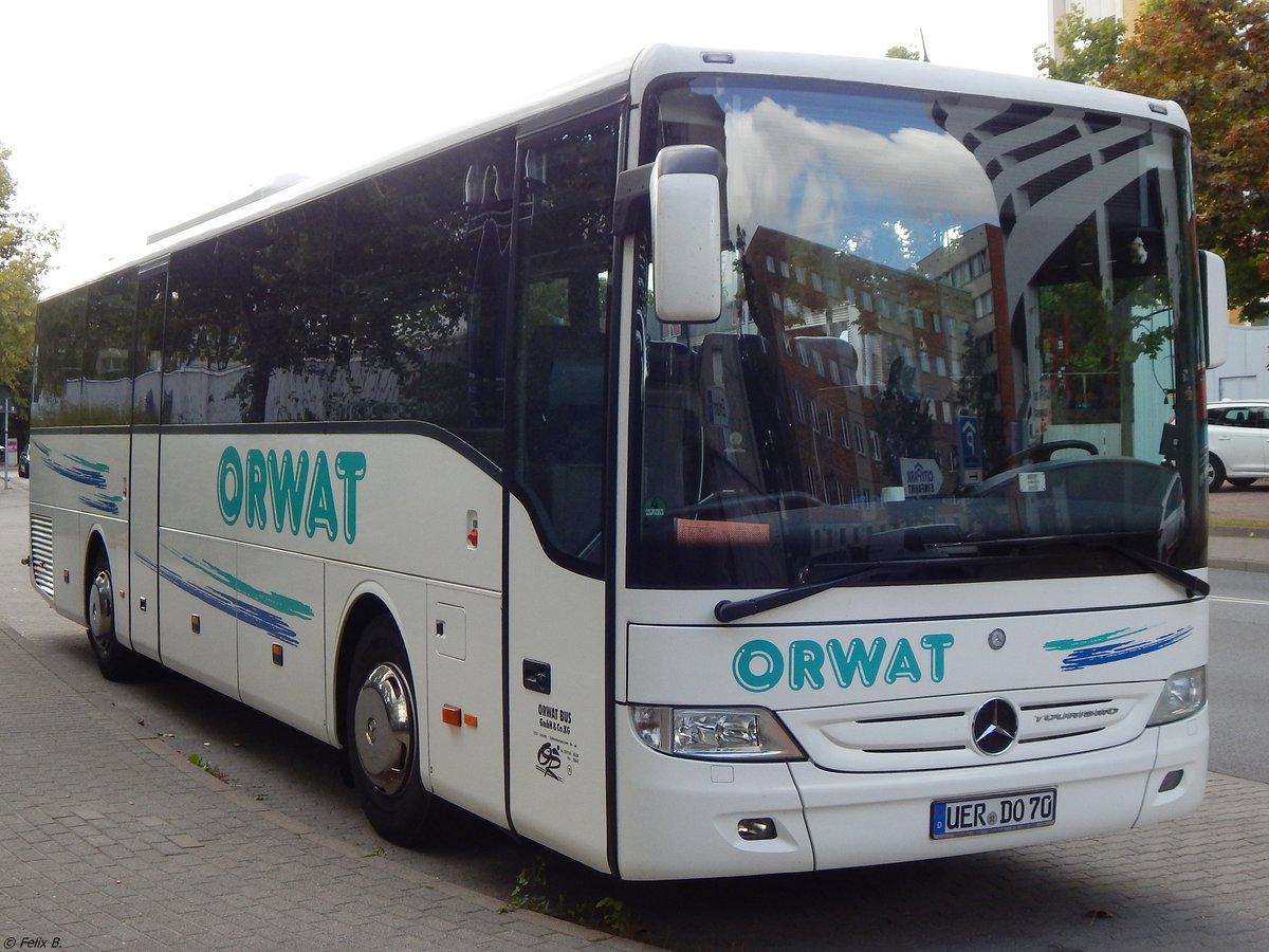 Mercedes Tourismo RH von Orwat aus Deutschland in Neubrandenburg am 04.09.2018