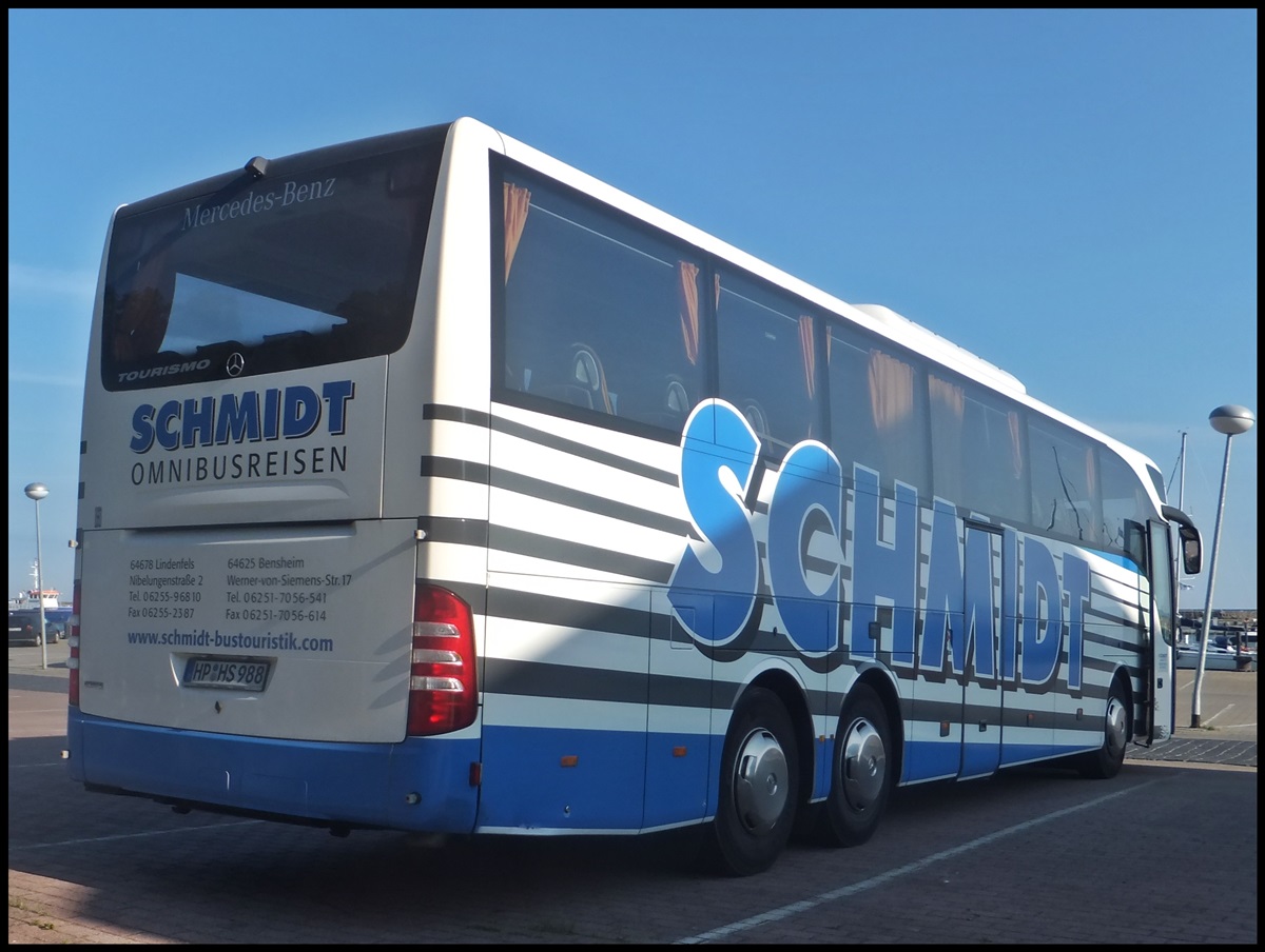 Mercedes Tourismo von Schmidt aus Deutschland im Stadthafen Sassnitz am 05.09.2013