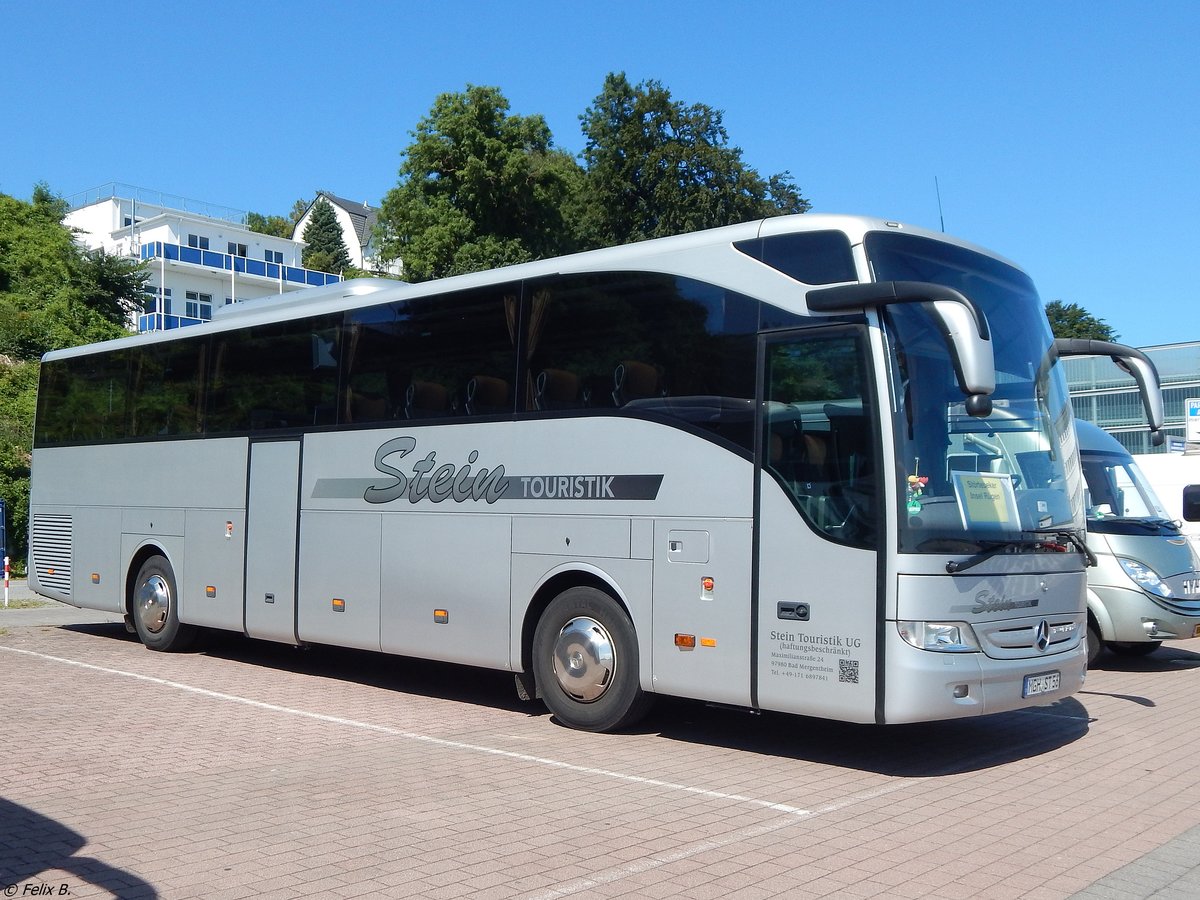 Mercedes Tourismo von Stein Touristik aus Deutschland im Stadthafen Sassnitz am 15.07.2017