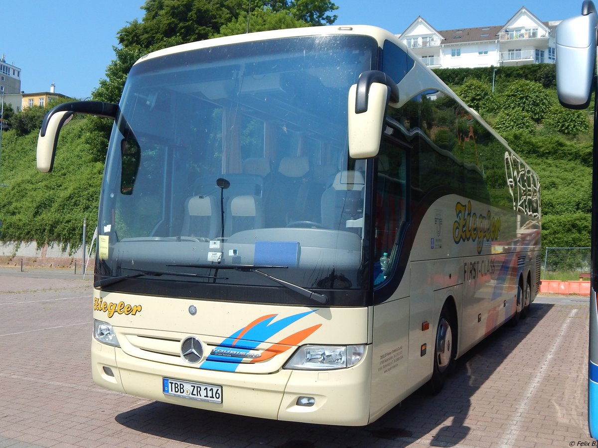 Mercedes Tourismo von Ziegler aus Deutschland im Stadthafen Sassnitz am 02.06.2018