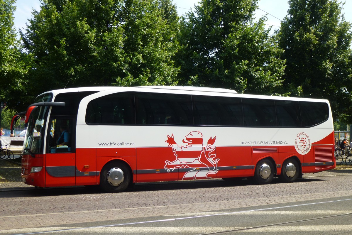Mercedes Travego 16 RHD  Hessischer Fußballverband - Philippi , Leipzig 20.07.2014