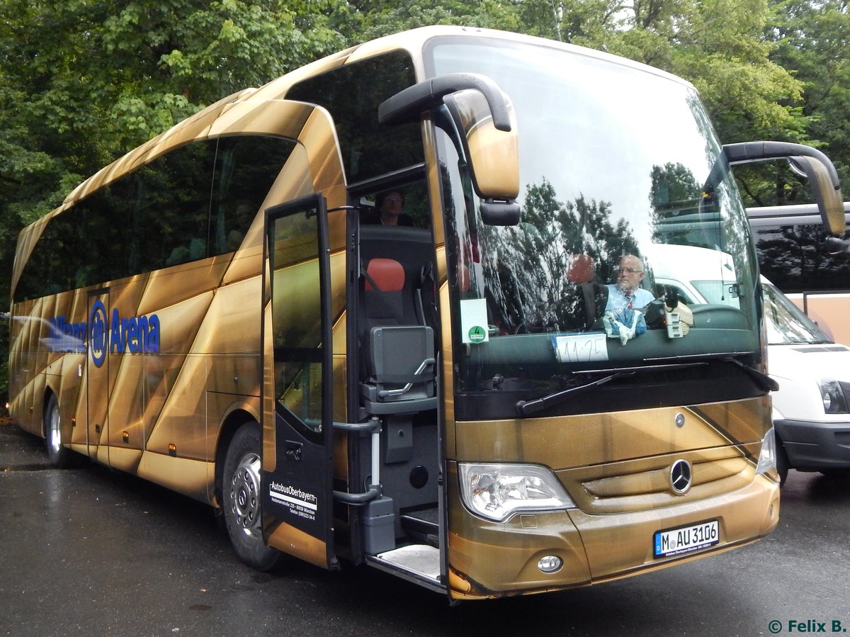 Mercedes Travego von Autobus Oberbayern aus Deutschland beim Schloss Linderhof am 09.08.2015