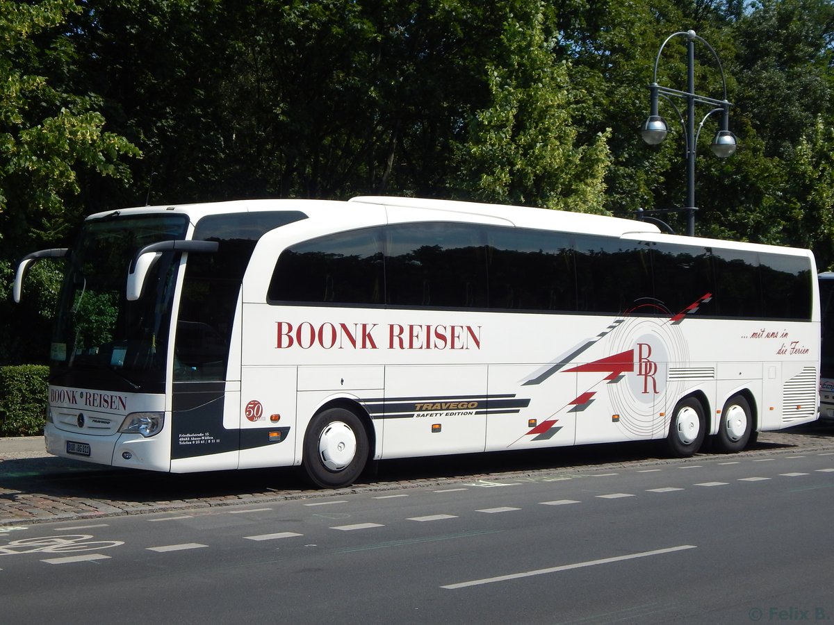 Mercedes Travego von Boonk Reisen aus Deutschland in Berlin am 08.06.2016