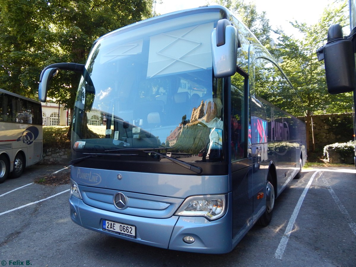 Mercedes Travego von Planet Line aus Tschechien in Hohenschwangau am 11.08.2015