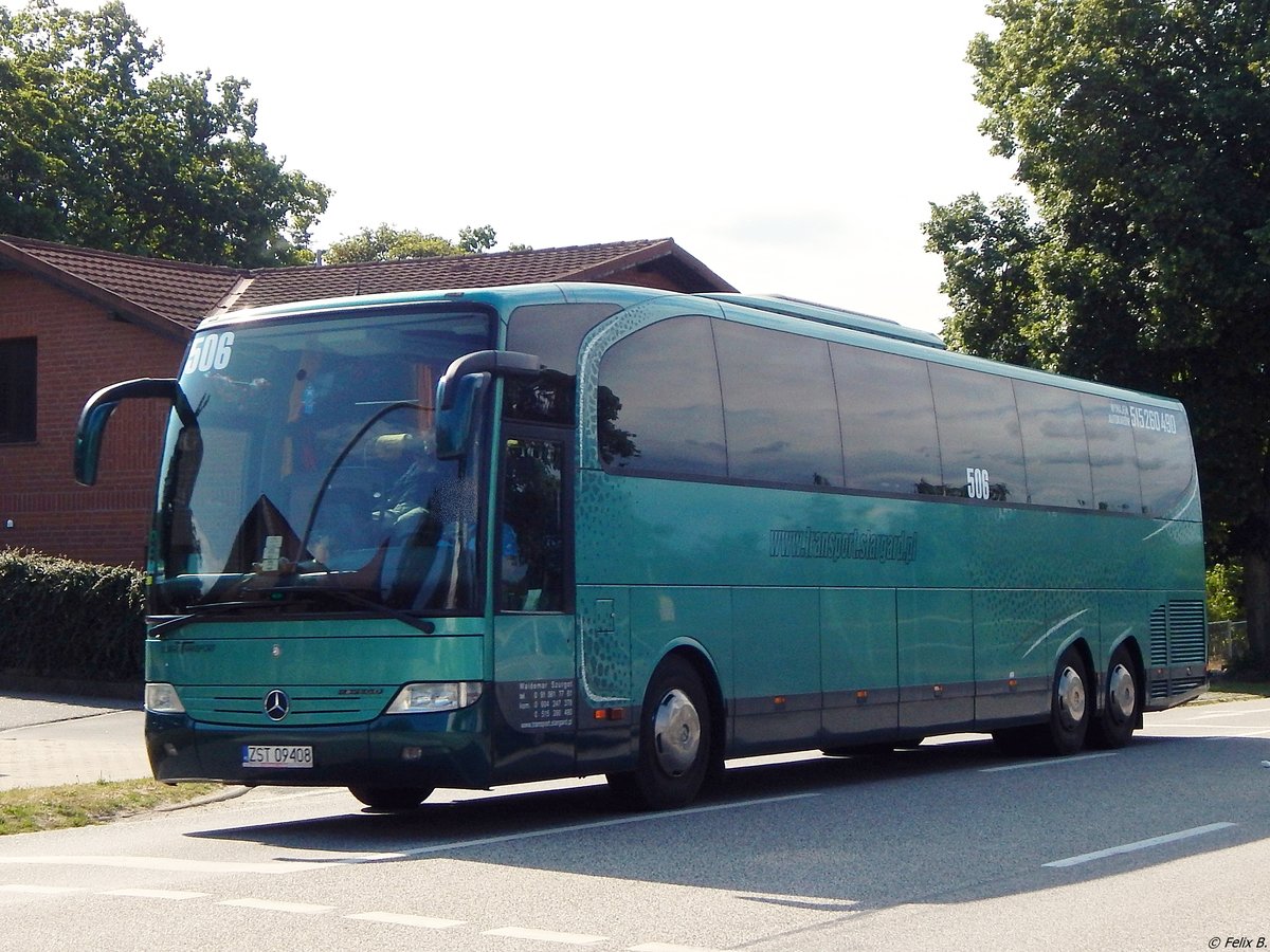 Mercedes Travego von Szurgot Transport aus Polen in Lietzow am 14.07.2015