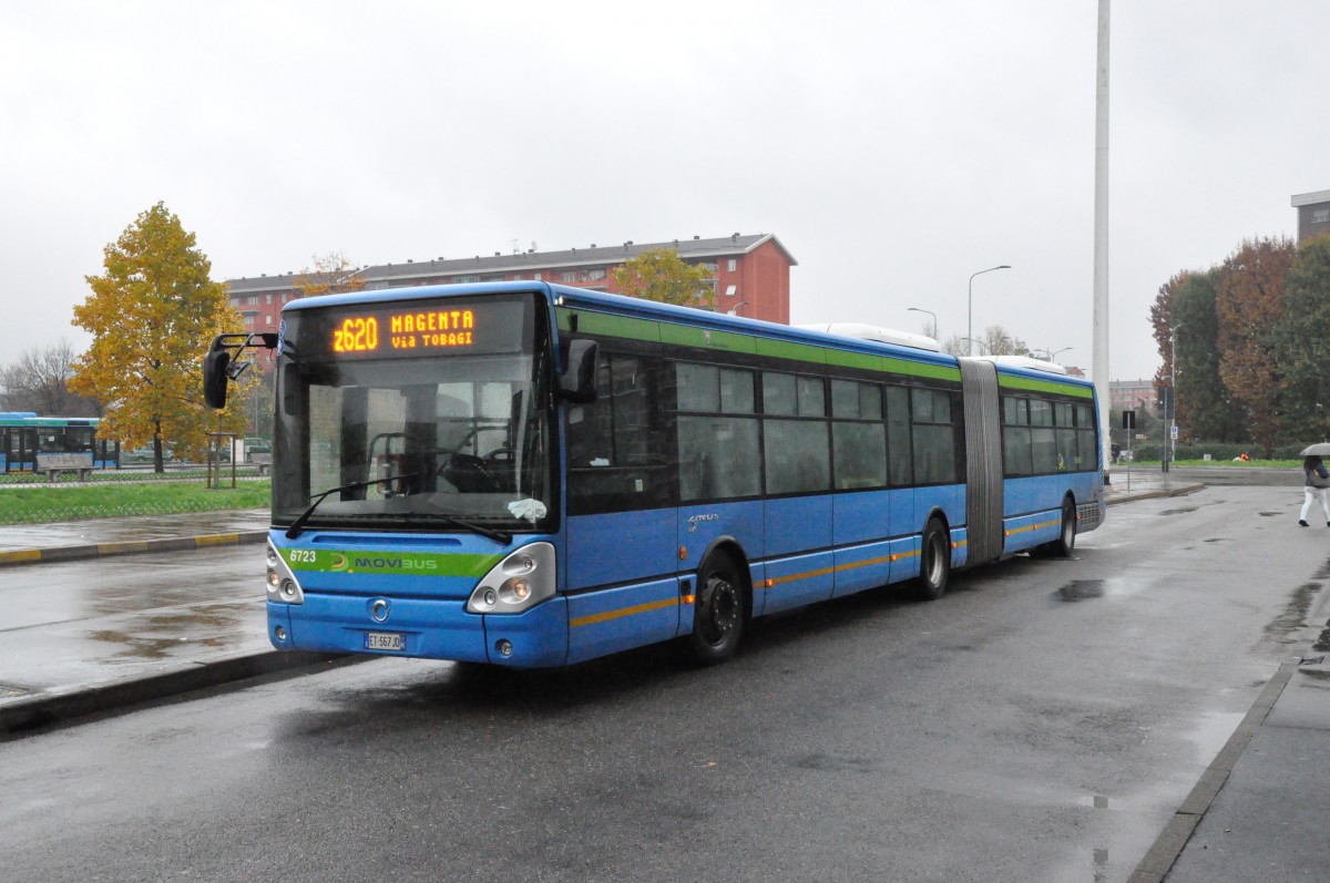 MoviBus, S.Vittore Olona. Irisbus Citelis 18 (Nr.6723) in Molino Dorino M1. (12.11.2014)