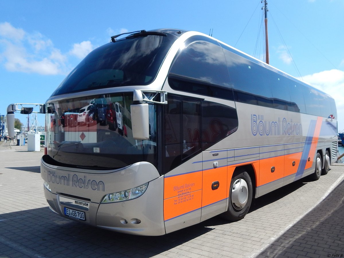 Neoplan Cityliner von Bäuml Reisen aus Deutschland im Stadthafen Sassnitz am 15.05.2015