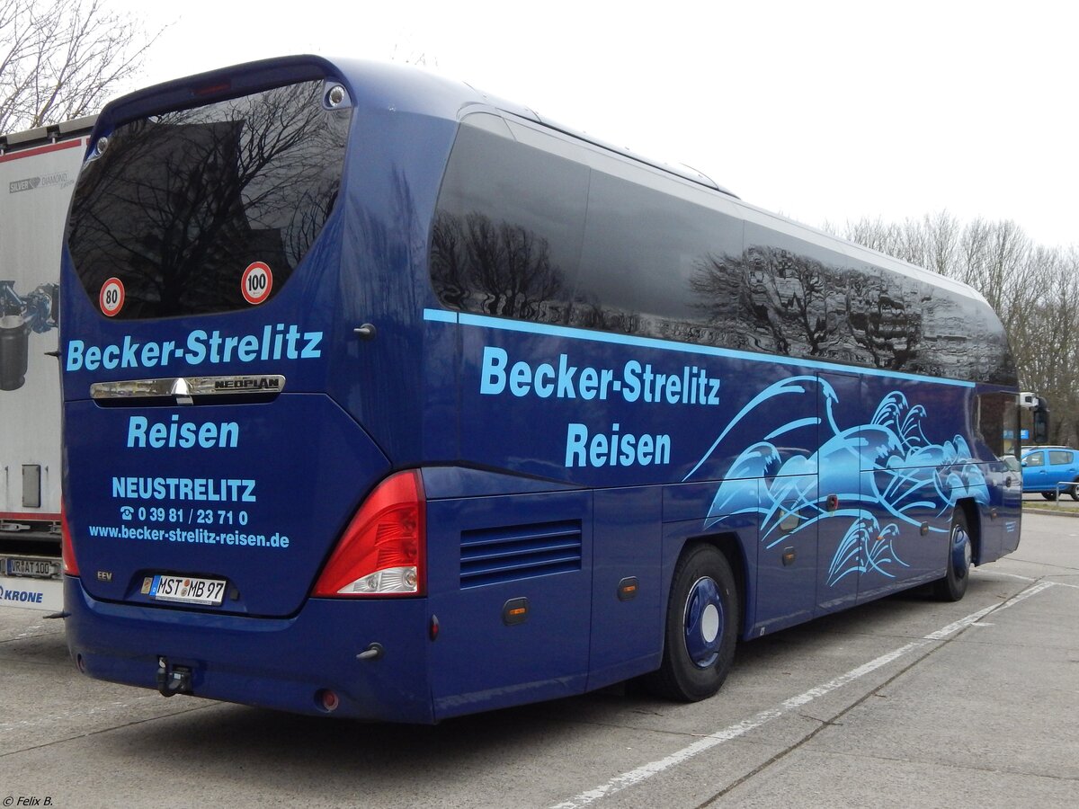 Neoplan Cityliner von Becker-Strelitz Reisen aus Deutschland in Neubrandenburg am 10.03.2019