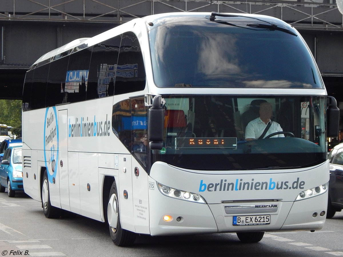 Neoplan Cityliner von BerlinLinienBus/BEX aus Deutschland in Berlin am 09.06.2016