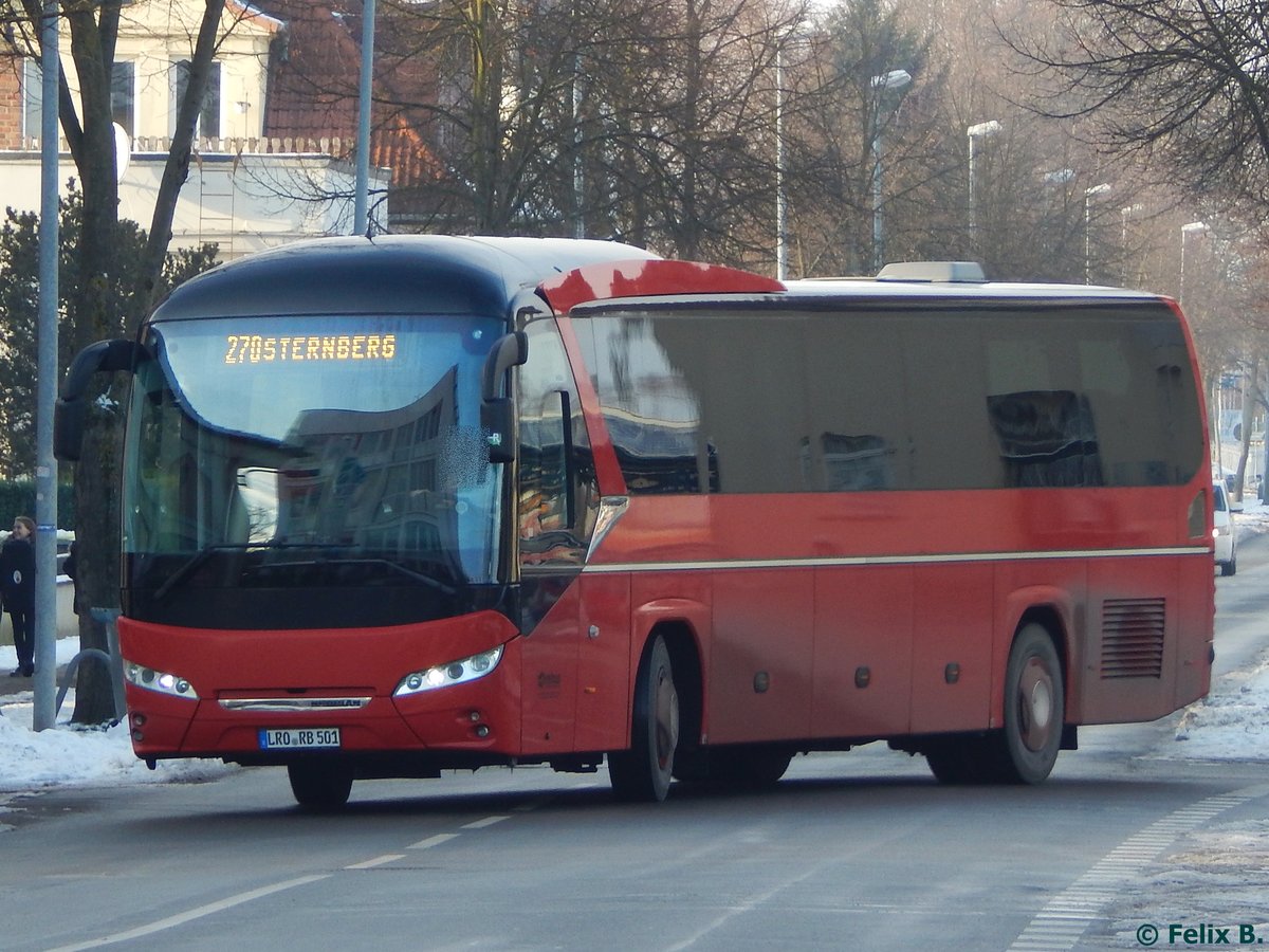 Neoplan Jetliner von Regionalbus Rostock in Güstrow am 18.01.2017