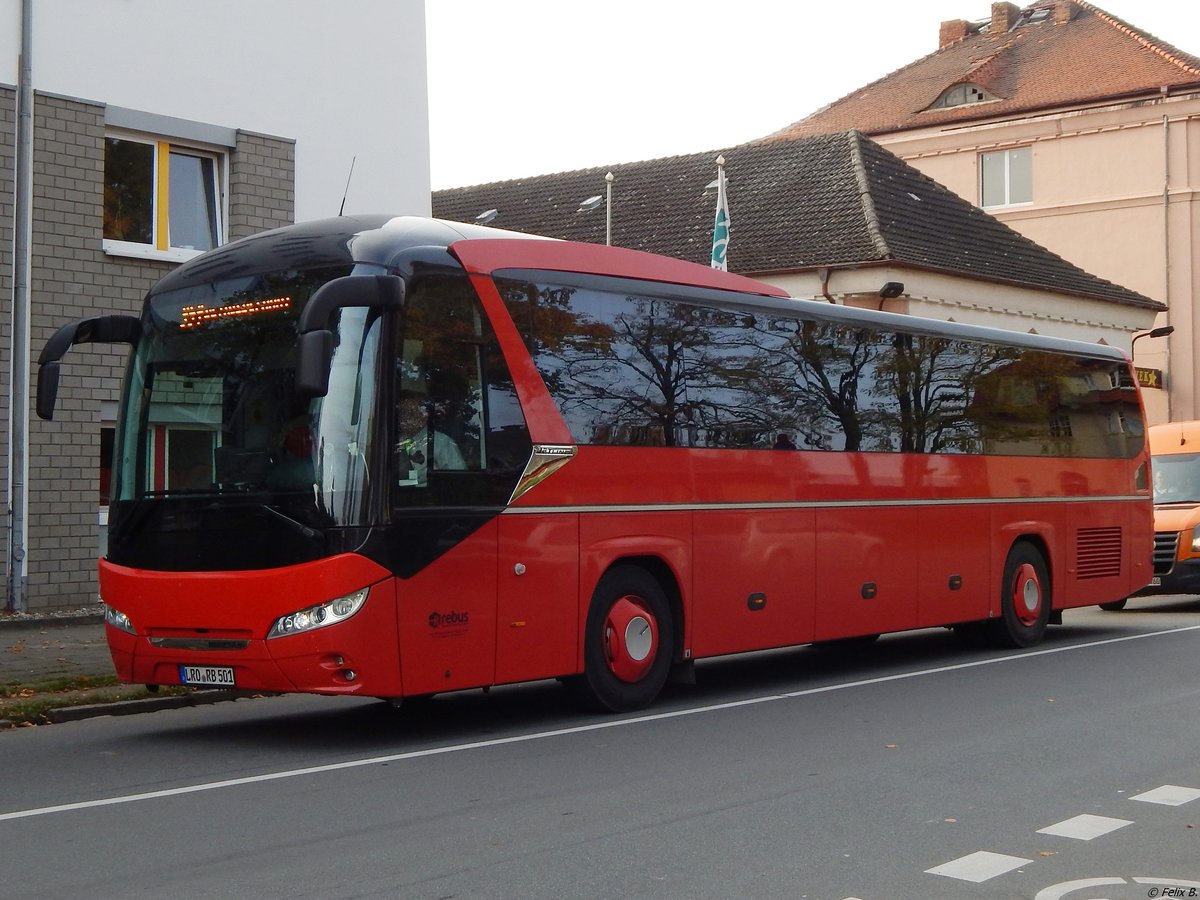 Neoplan Jetliner von Regionalbus Rostock in Güstrow am 18.10.2017