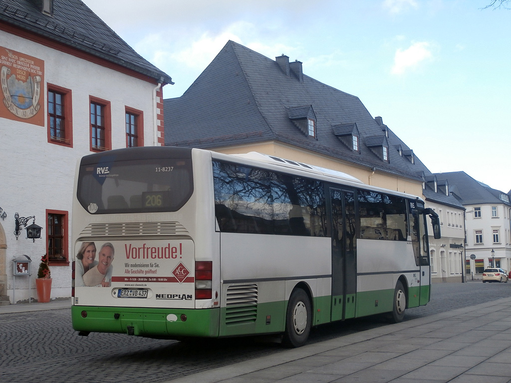 Neoplan N3316 in Marienberg. (6.2.2014)