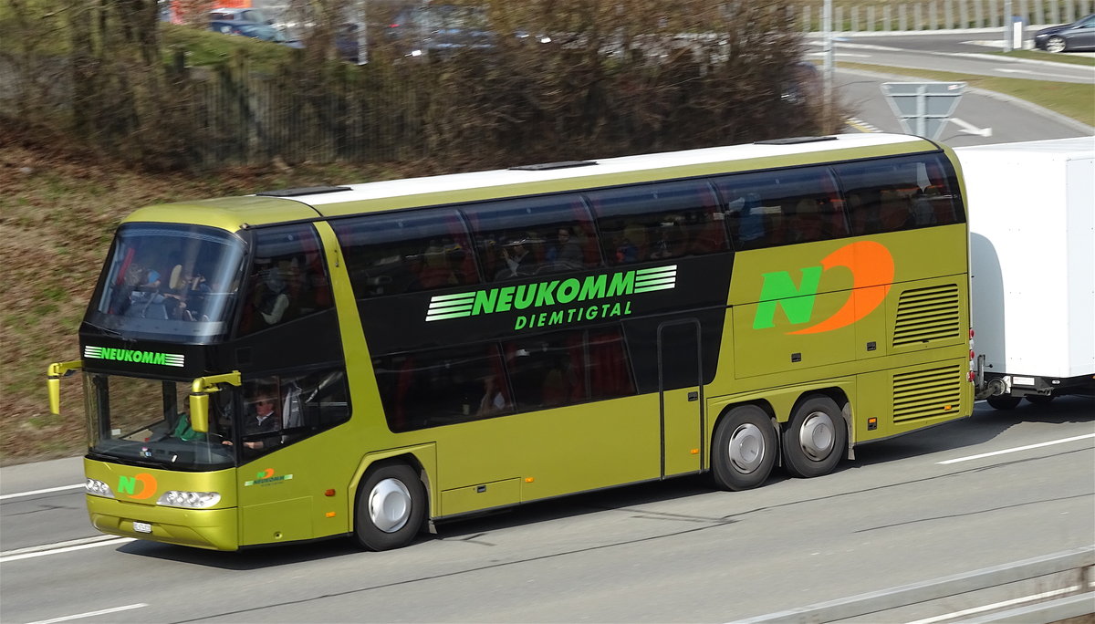 Neoplan Skyliner Neukomm Reisen Diemdingthal, près de Berne mars 2016