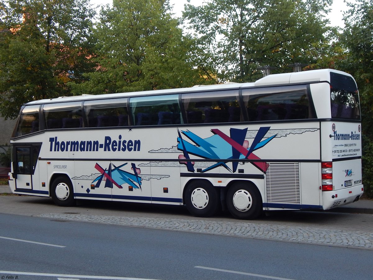 Neoplan Spaceliner von Pakull-Thormann Reisen aus Deutschland in Neubrandenburg am 04.09.2018