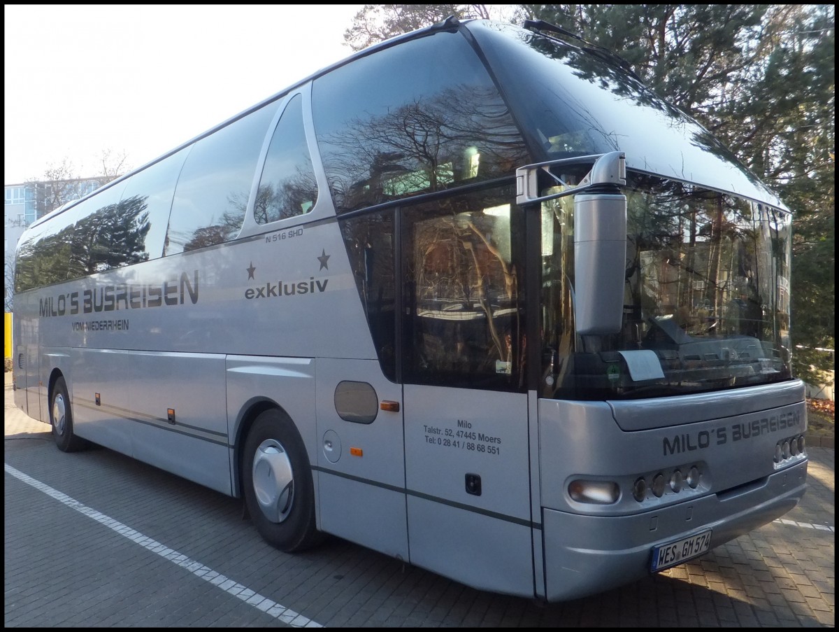 Neoplan Starliner von Milo's Busreisen aus Deutschland in Binz am 23.02.2014
