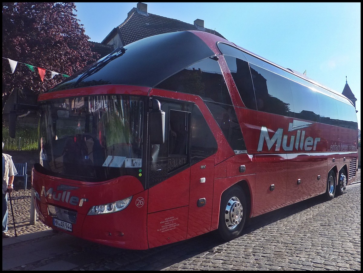 Neoplan Starliner von Mller aus Deutschland in Bergen am 21.06.2013