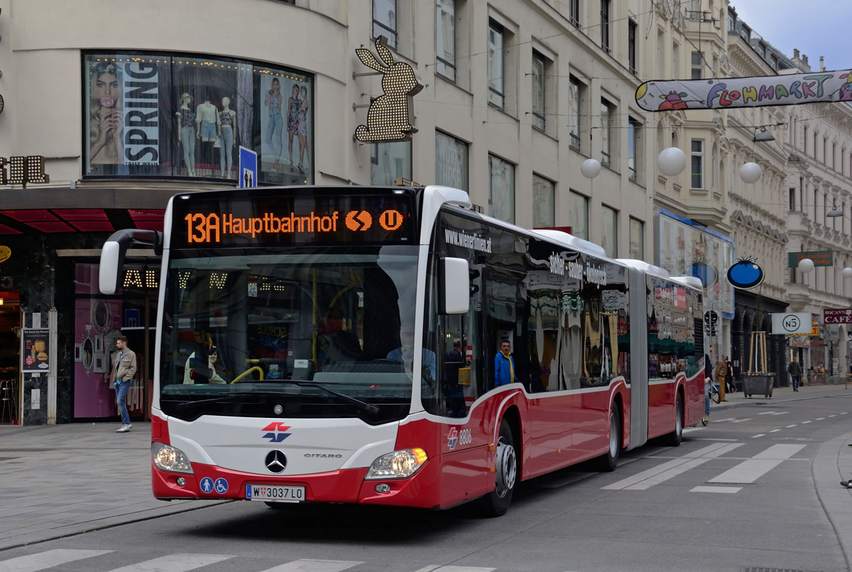 NG 265 MB Wagen 8006 als Linie 13A bei der Mariahilfer Sraße, 12.04.2015