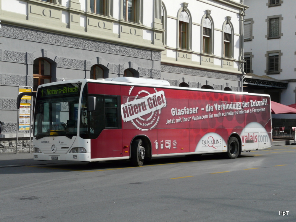 Postauto / Ortsbus Brig - Mercedes Citaro  VS  241961 vor dem Bahnhof Brig am 22.09.2014
