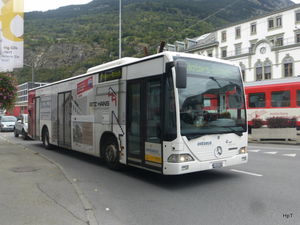 Postauto / Ortsbus Brig - Mercedes Citaro VS 241962 unterwegs in Brig am 23.09.2015