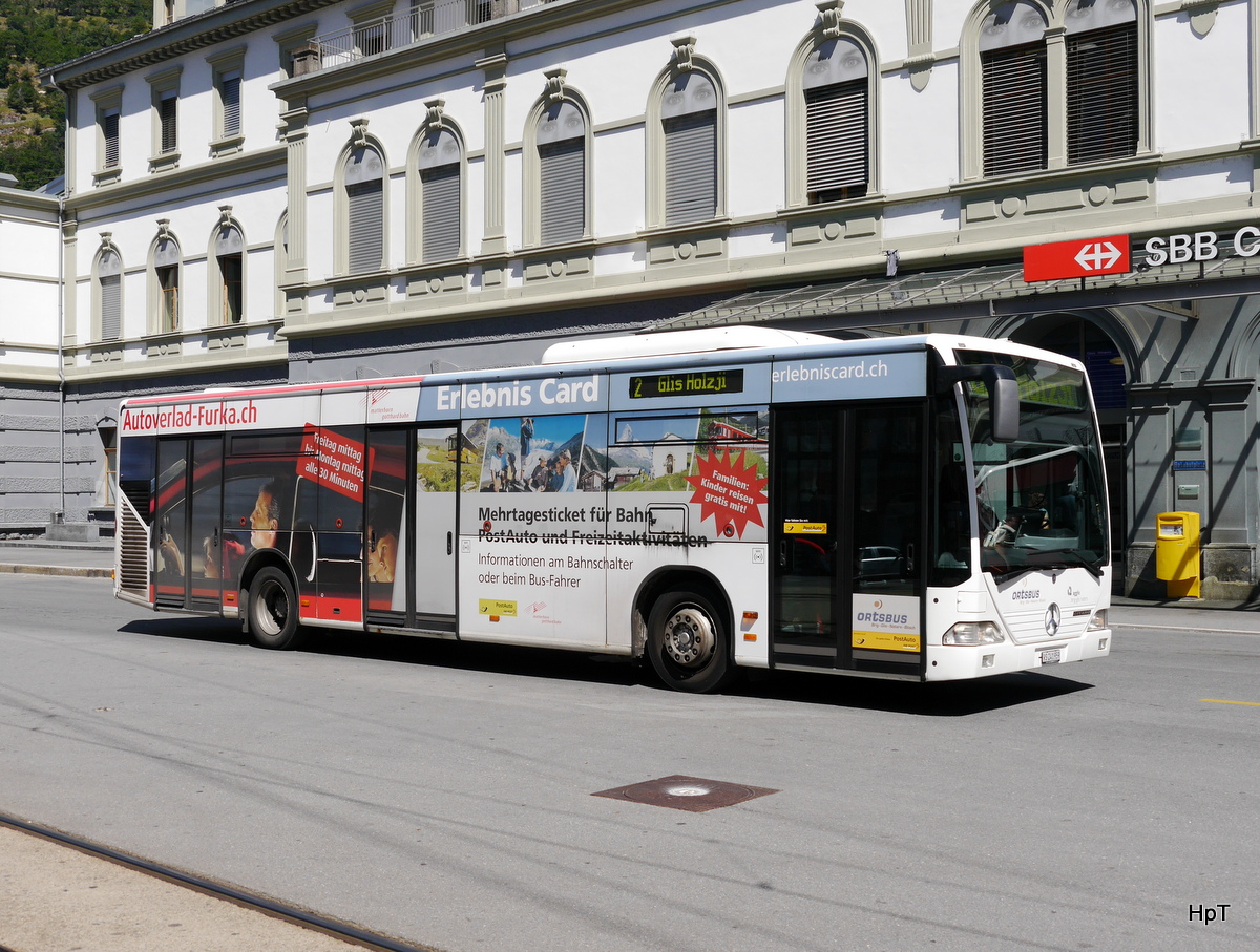 Postauto / Ortsbus Brig - Mercedes Citaro  VS  241959 vor dem Bahnhof Brig am 16.07.2016
