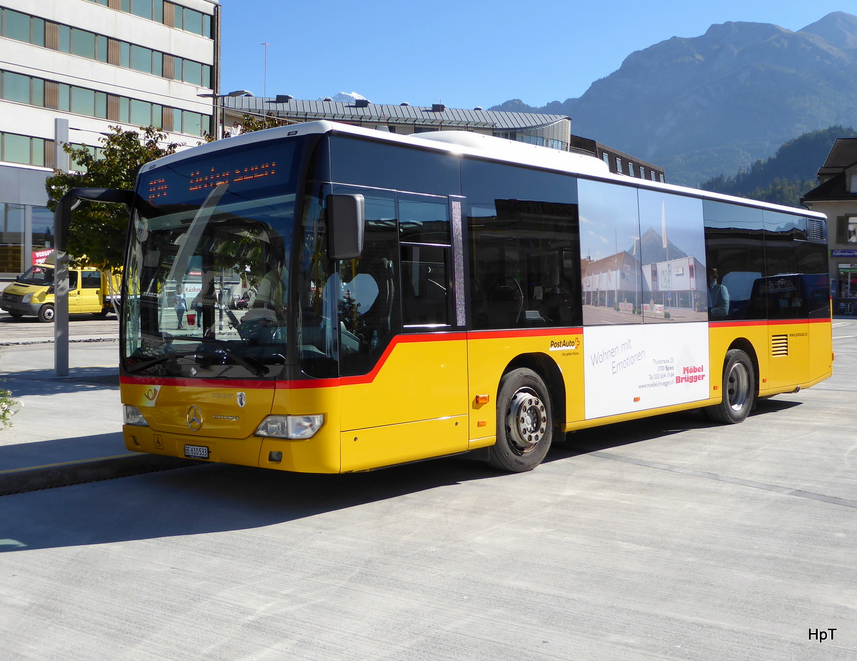 Postauto - Mercedes Citaro  BE  610533 in Interlaken am 21.09.2015