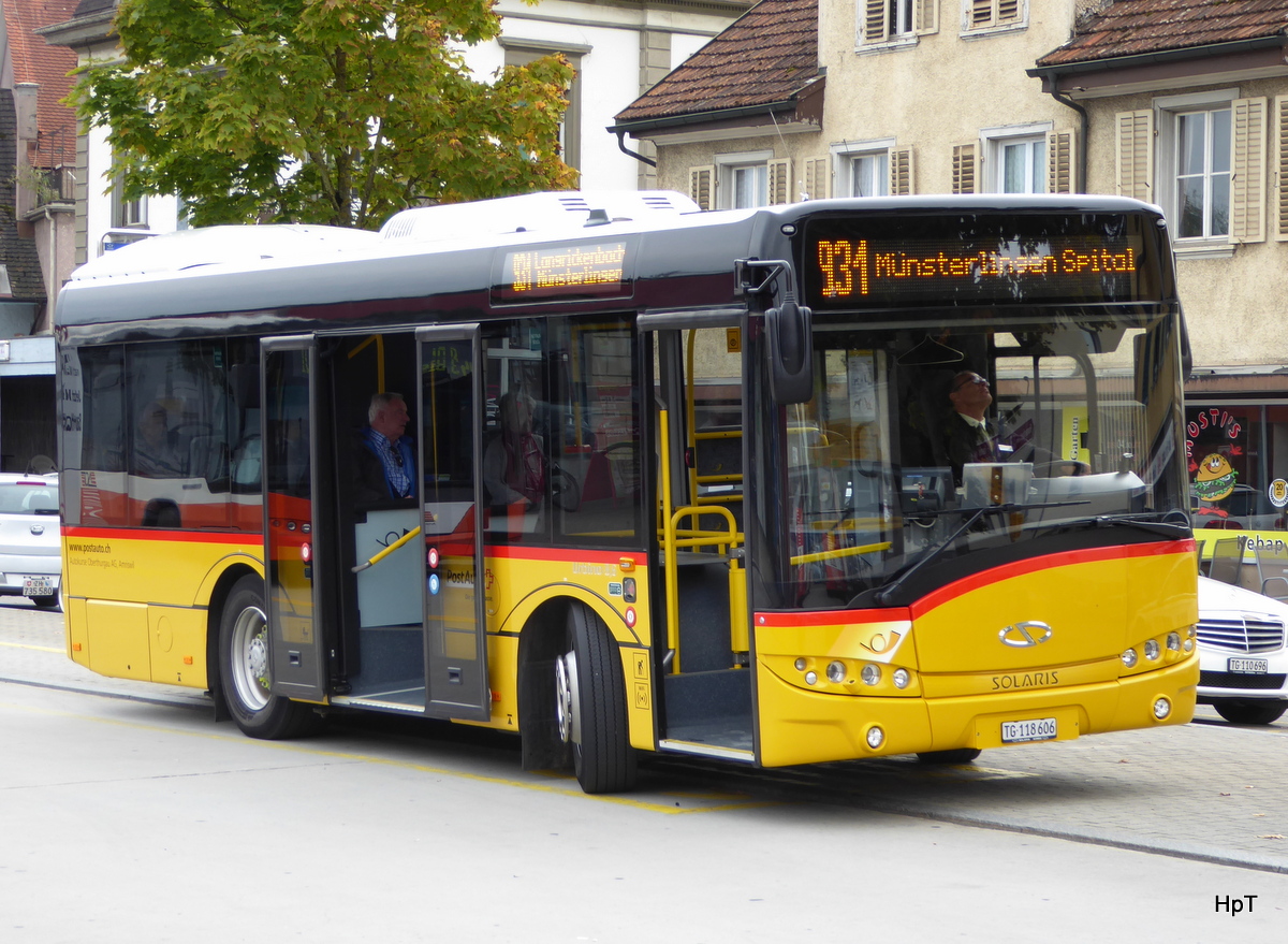 Postauto - Solaris  TG  118606 in Amriswil am 22.09.2015
