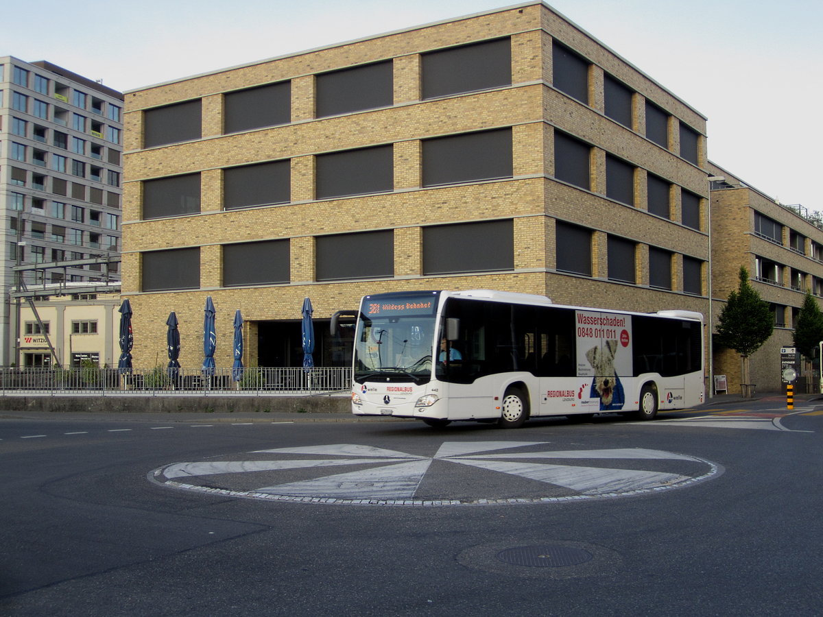 RBL (Eurobus) Nr. 442 (Mercedes Citaro C2 O530Ü) am 9.5.2020 beim Bhf. Lenzburg
