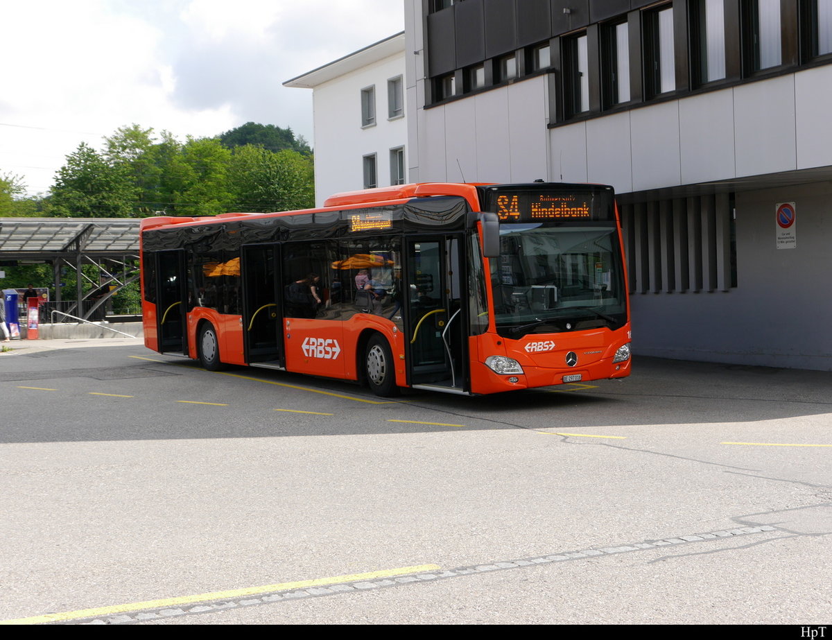 RBS - Mercedes Citaro  Nr.16  BE  297016 als Bahnersatz in Burgdorf 09.06.2018
