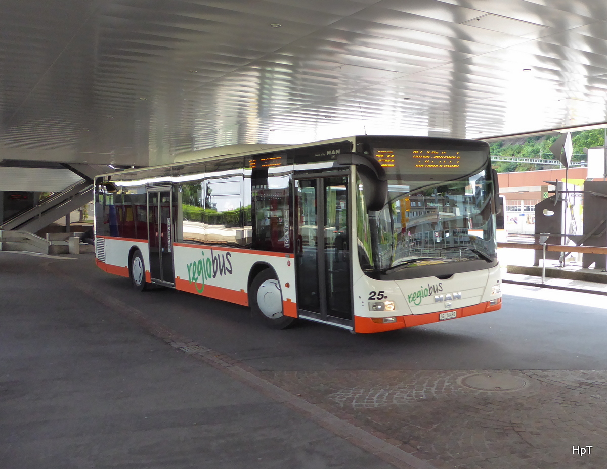 regiobus - MAN Lion`s City  Nr.25  SG 16492 unterwegs in Gossau am 24.07.2016