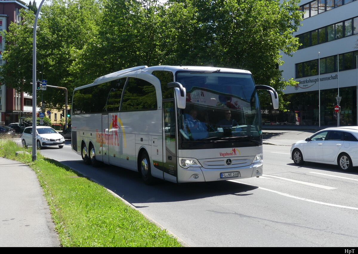 Reisebus - Mercedes Tourismo unterwegs in Bregenz/A am 08.07.2022