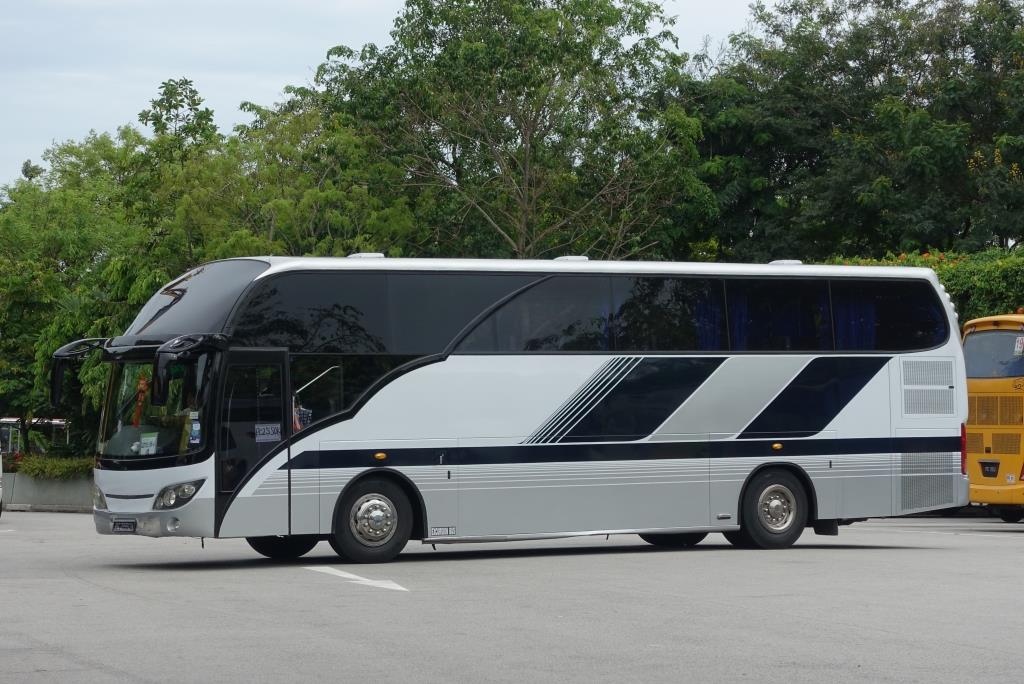 Reisebus in Singapur, Januar 2017