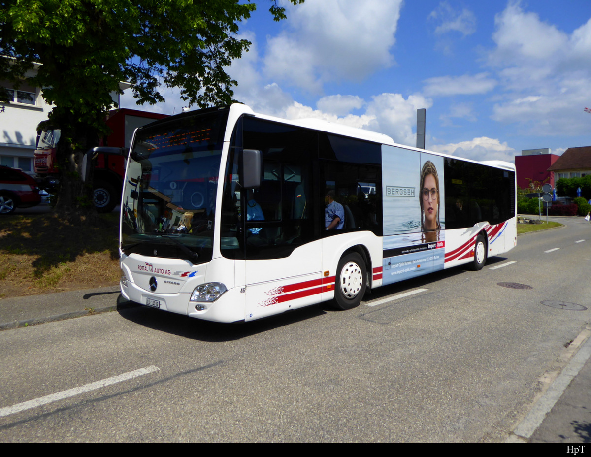 Rottal Bus AG - Mercedes Citaro  Nr.46  LU  15032 unterwegs am 26.05.2019 in Busswil/BE als Bahnersatz für die BLS Regio Züge zwischen Biel/Bienne und Lyss infolge Entgleisung eines Bauzuges im Bahnhof Busswil am 25.06.2019