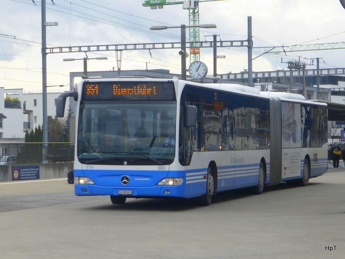 RTB - Mercedes Citaro  Nr.360   SG 308601 in Heerbrugg am 27.03.2015