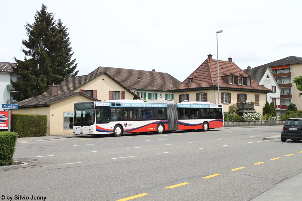 RVBW Nr. 159 (MAN A23 Lion's City G) am 2.5.2015 in Neuenhof, Kreuzstein.