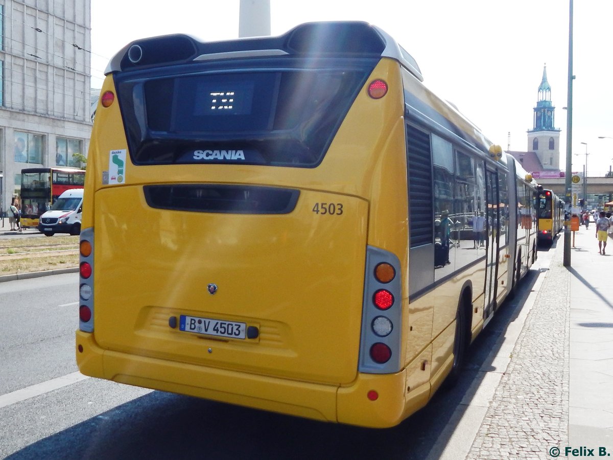 Scania Citywide der BVG in Berlin am 23.08.2015