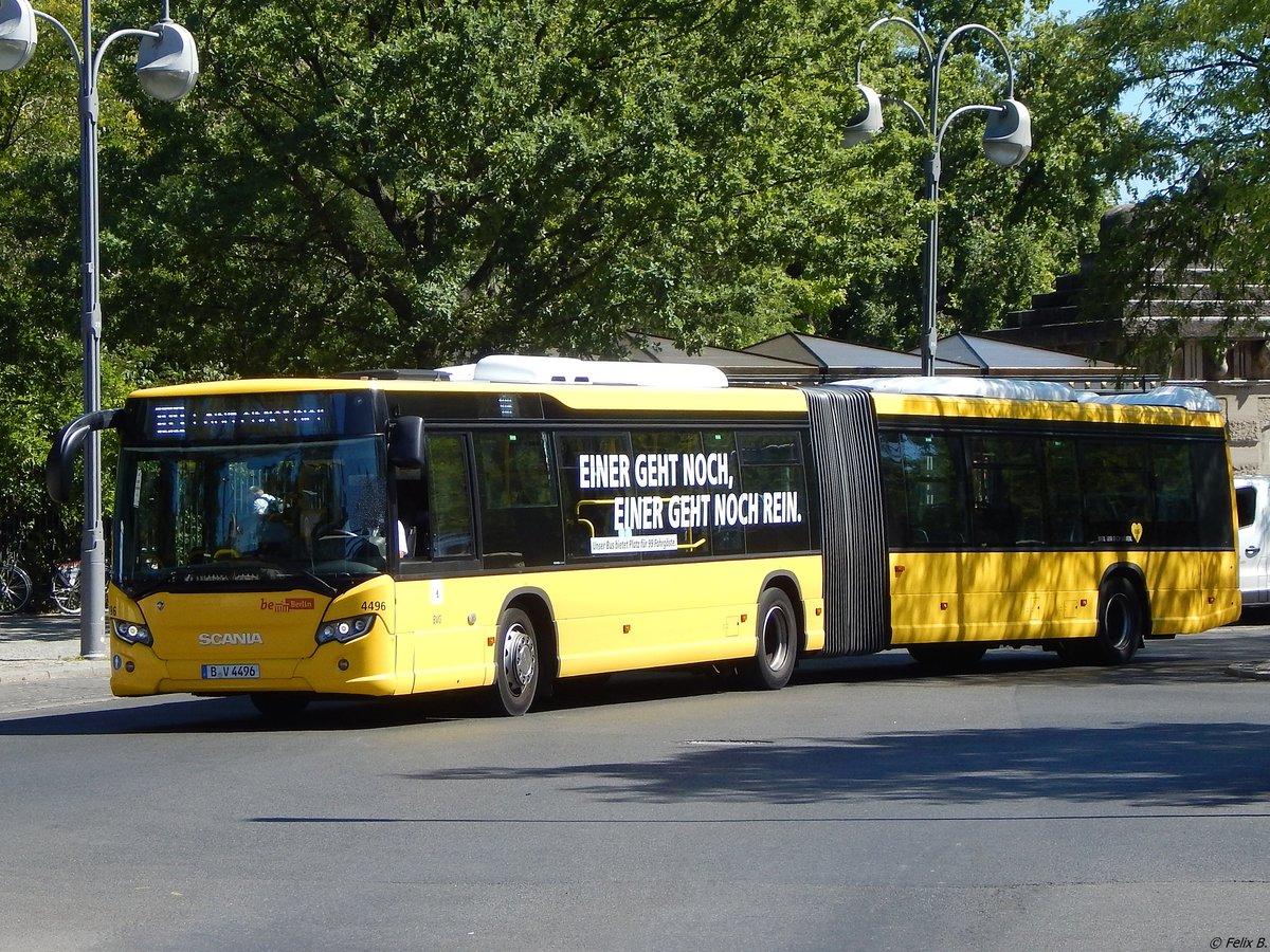 Scania Citywide der BVG in Berlin am 06.08.2018
