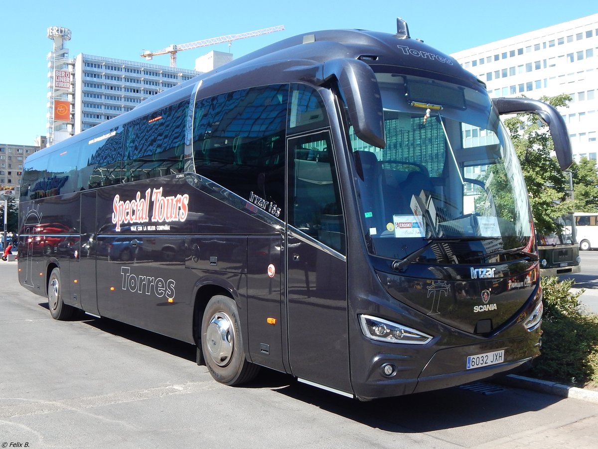 Scania Irizar von Autocares Torres aus Spanien in Berlin am 06.08.2018