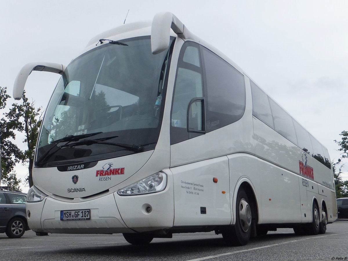 Scania Irizar von Franke-Reisen aus Deutschland in Sellin am 12.07.2014