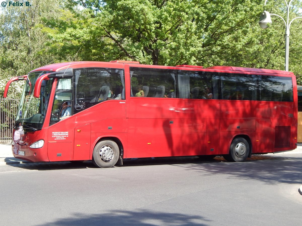 Scania Irizar von Krajowe i międzynarodowe przewozy autokarowe aus Polen in Berlin am 07.06.2016