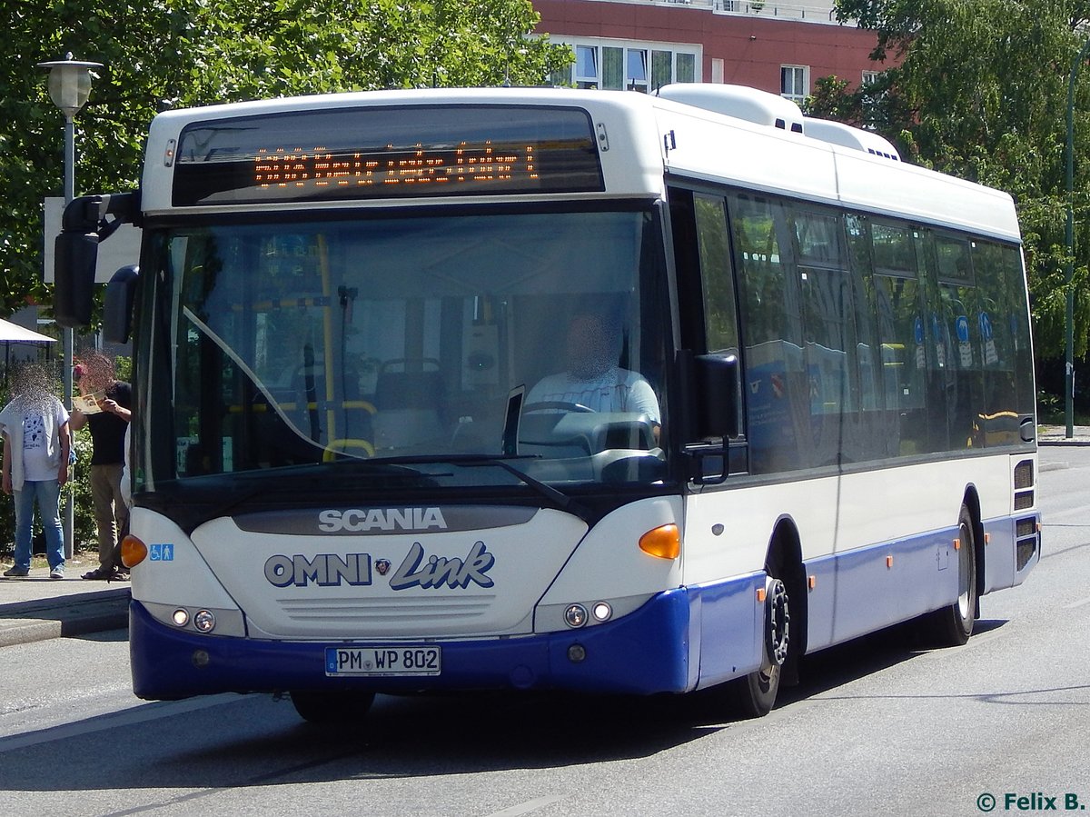Scania OmniLink vom Busbetrieb W. Patzsch aus Deutschland in Potsdam am 07.06.2016