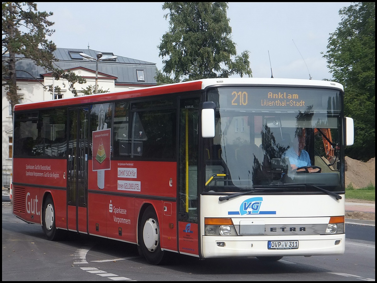 Setra 315 UL der Anklamer Verkehrsgesellschaft in Greifswald am 29.08.2013