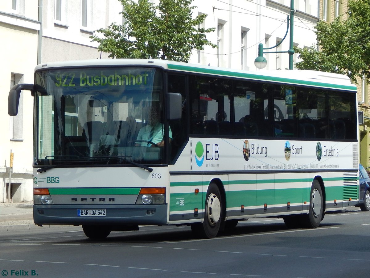 Setra 315 UL der Barnimer Busgesellschaft in Eberswalde am 09.06.2016