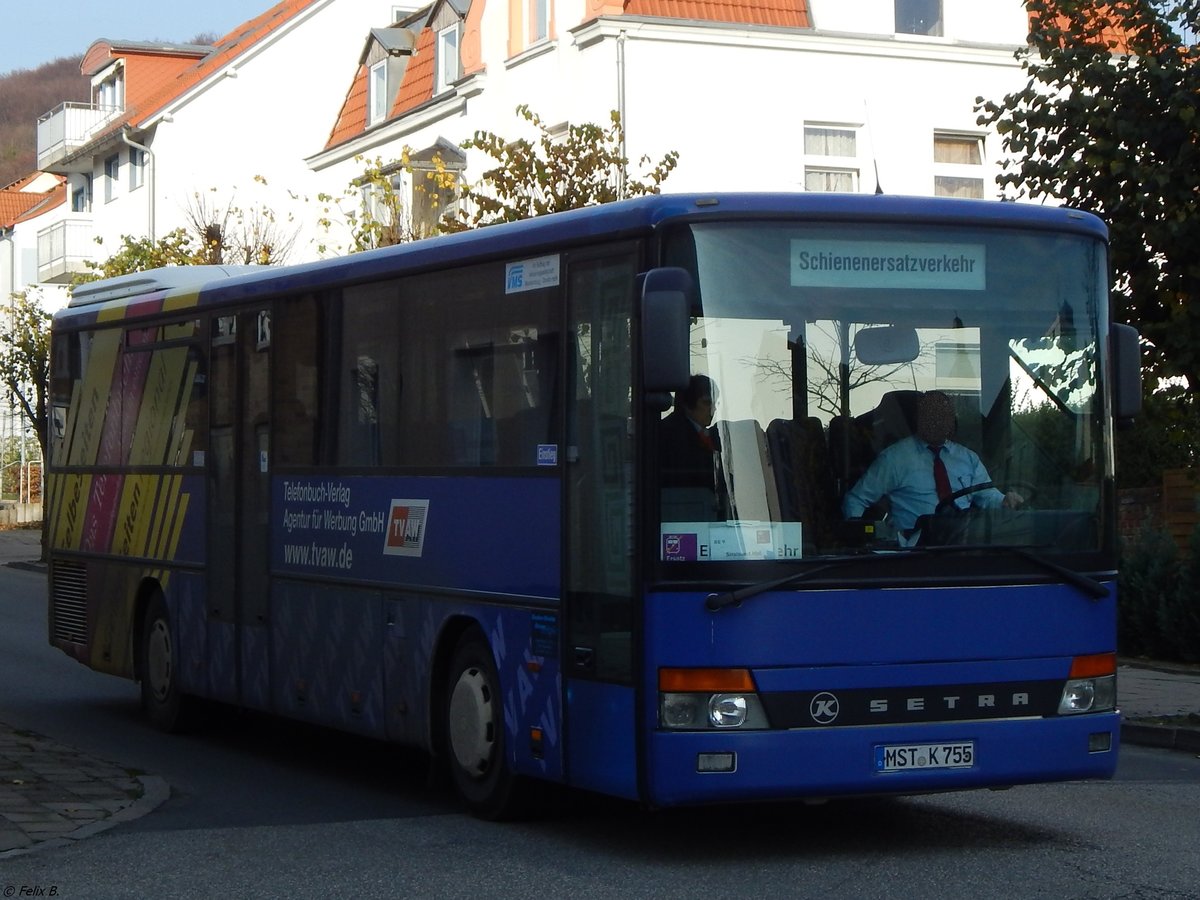 Setra 315 UL von Becker-Strelitz Reisen aus Deutschland in Sassnitz am 22.11.2014