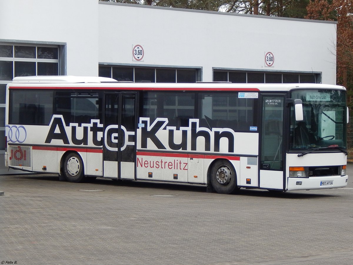 Setra 315 UL von Becker-Strelitz Reisen aus Deutschland in Neustrelitz am 18.02.2018