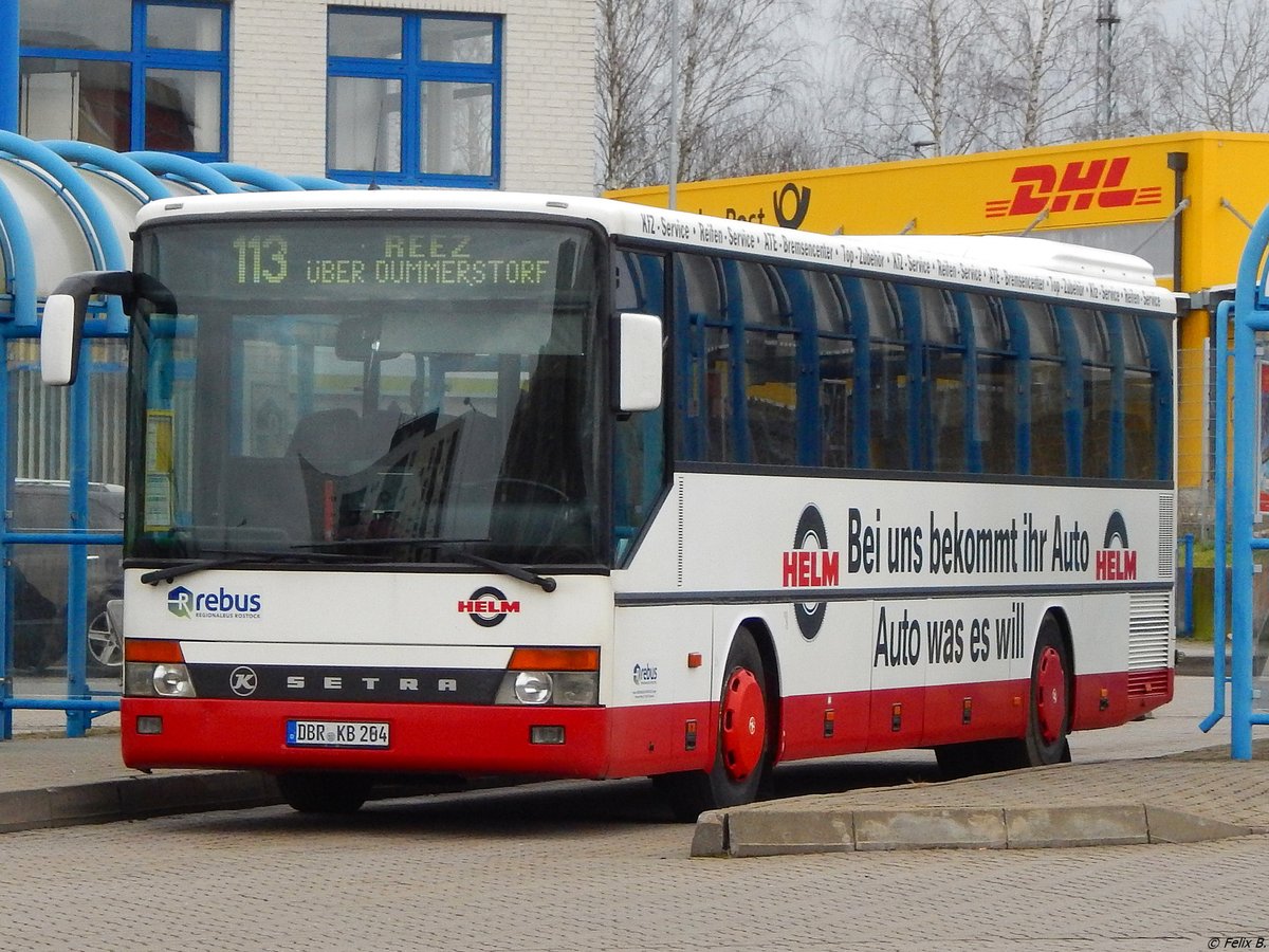 Setra 315 UL von Regionalbus Rostock in Rostock am 25.01.2018
