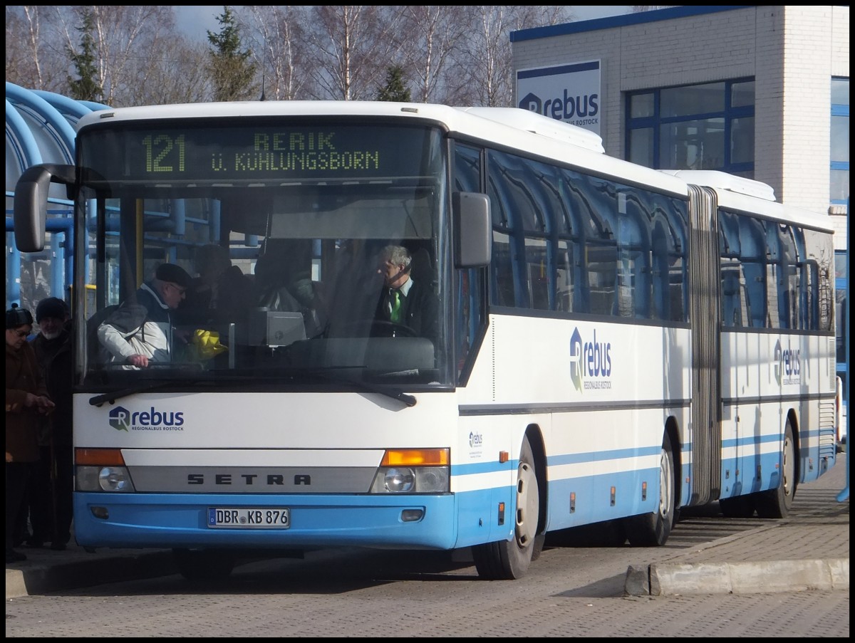 Setra 321 UL von Regionalbus Rostock in Rostock am 12.02.2014